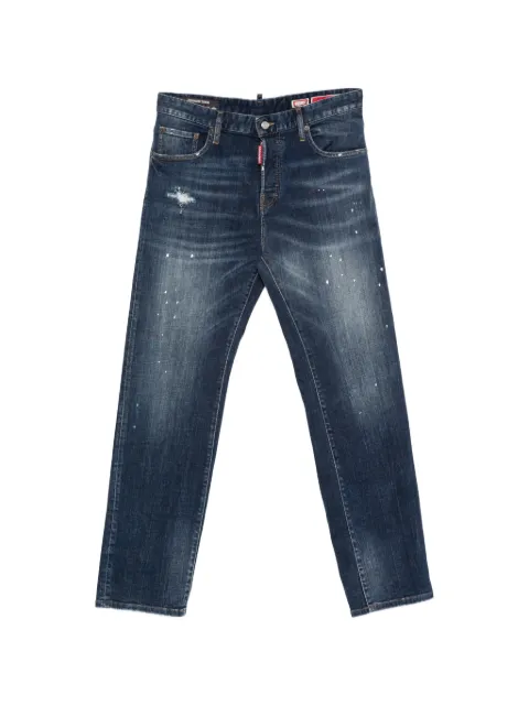 DSQUARED2 paint-splatter distressed jeans Blue S75LB1927S30872