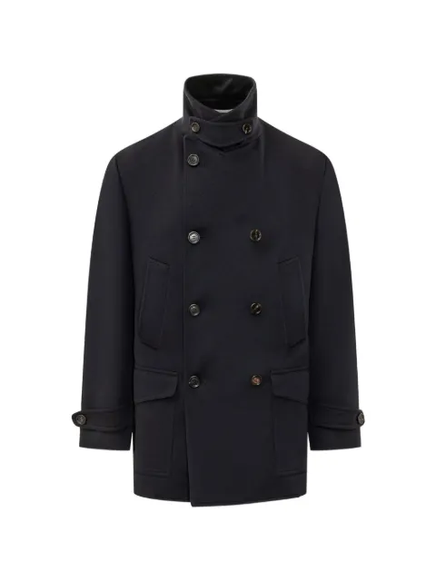 Brunello Cucinelli double-breasted coat Blue MV4677029CJC20