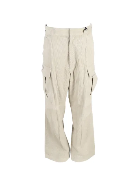 Prada Pre-Owned corduroy cargo pants Neutrals MRPPUGBCL396457M