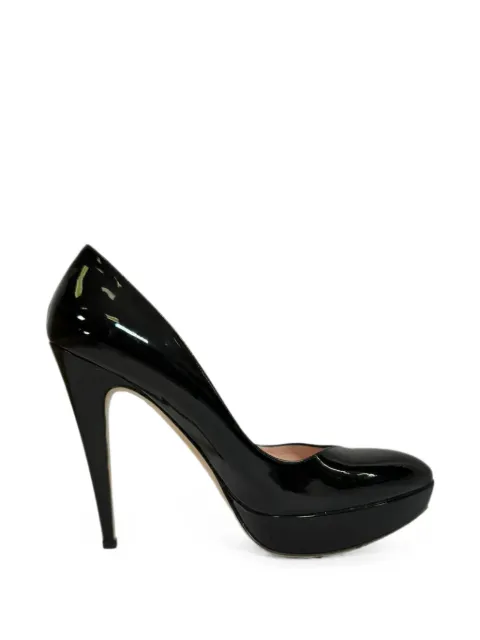 Miu Miu Pre-Owned platform pumps Black RFCPUGBSH758169W