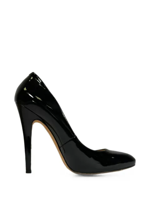 Jimmy Choo Pre-Owned patent leather round-toe pumps Black RFCPUGBSH758167W