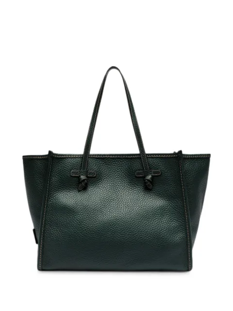 GIANNI CHIARINI Marcella grained leather tote bag Green BS9330BBL