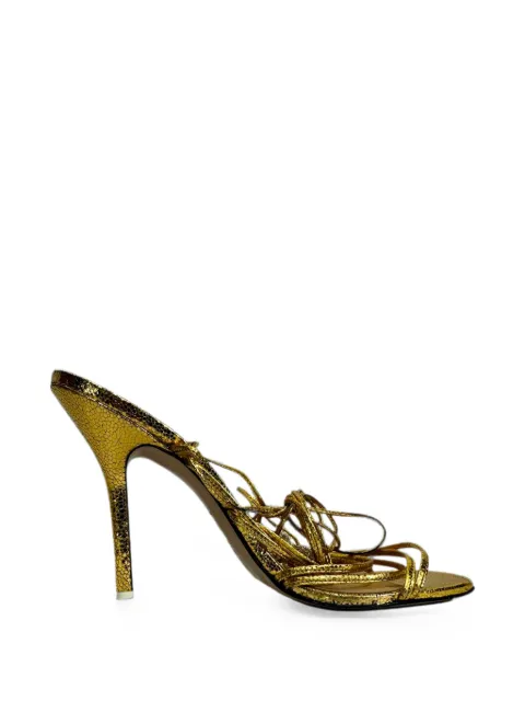 The Attico Crystal Ball embellished sandals Gold RFCPUGBSH758158W