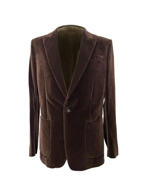 Maison Margiela velvet blazer Brown RFCPUGBCL758195M
