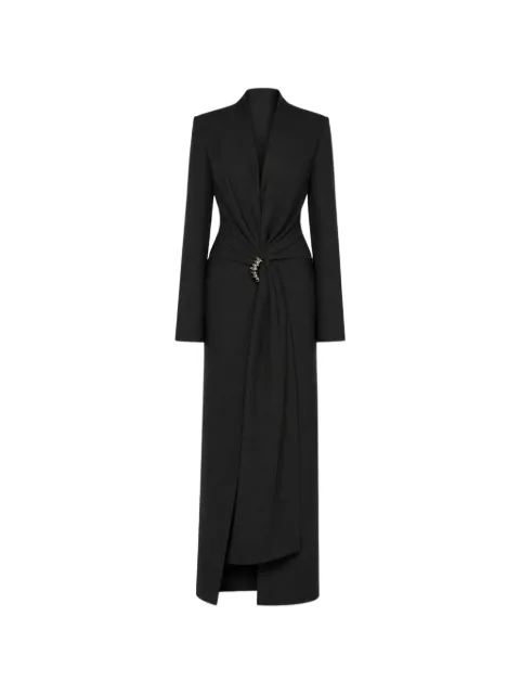 CHATS BY C.DAM draped coat Black CA433