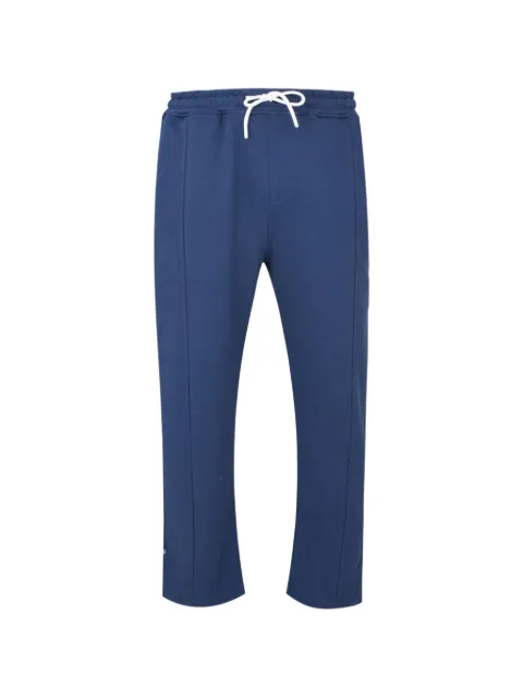 Exit Society embroidered drawstring track pants Blue ES271C28