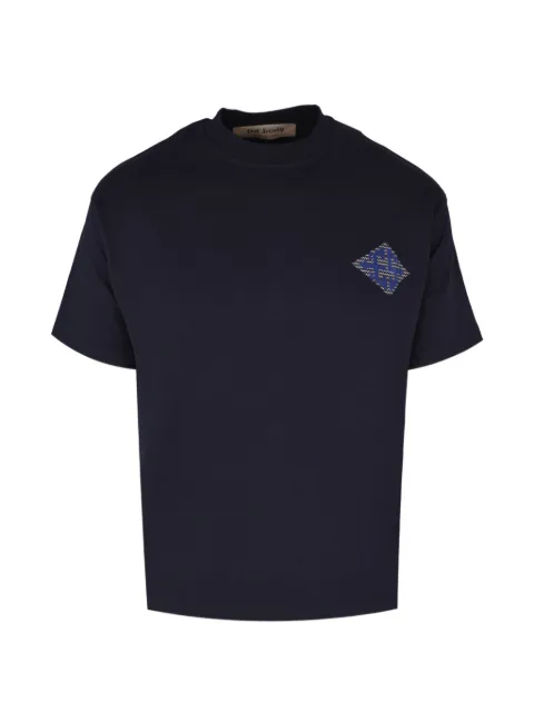 Exit Society bird-print T-shirt Blue ES100BR28