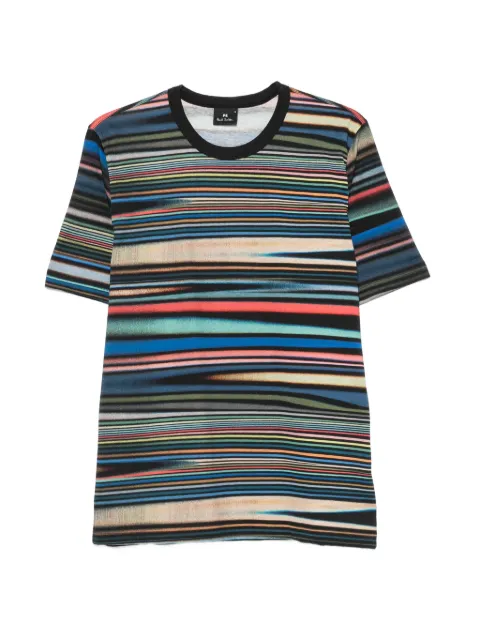 PS Paul Smith stripe-print cotton T-shirt Black M2R220XW22744