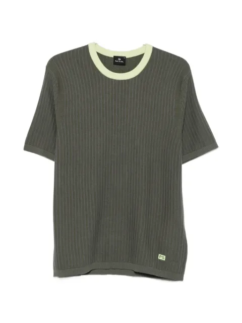 PS Paul Smith ribbed-knit T-shirt Green M2RA042W22759