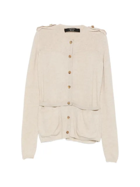 Lanvin Pre-Owned 2004 button-up cardigan Neutrals LA250CAY