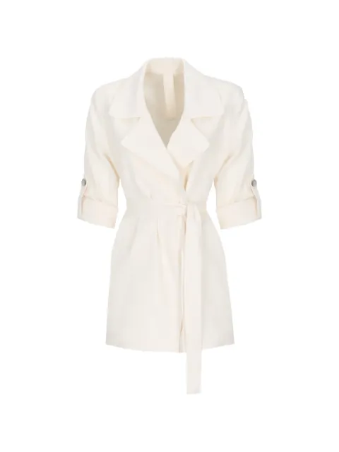 Marella belted notch-lapel duster coat White MLMLAMPADA2613121025200004