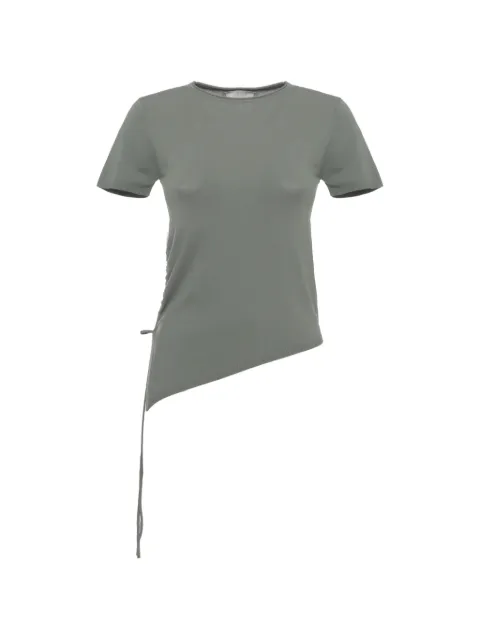 Marella asymmetric ruched-side T-shirt Green MLMARCO2613361055200003