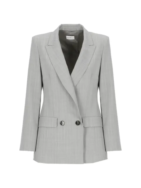 Marella pinstripe double-breasted blazer Grey MLLCANZONE2613041151