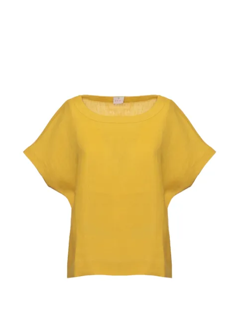 EMME linen short-sleeved blouse Yellow EMMGEYSER
