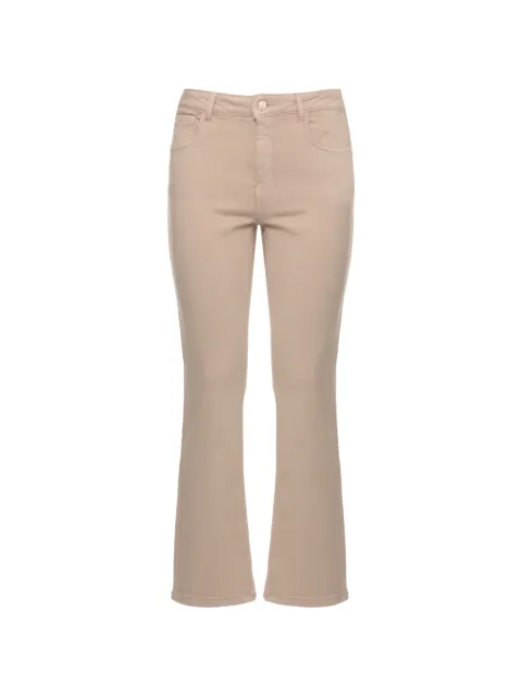 EMME logo-patch five-pocket trousers Neutrals EMMSFINGE2615131261200002