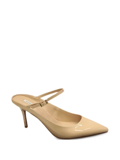 Manila Grace MLAFORTE patent-finish pointed-toe pumps Neutrals MLAFORTE2613521206200001