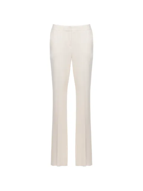 EMME pressed-crease tailored trousers White EMMKAKI22615131351200001