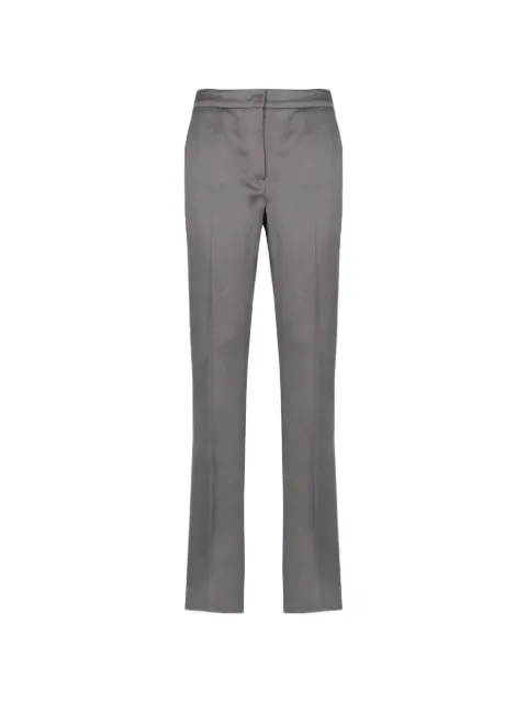 EMME Emmareo satin-finish tailored trousers Grey EMMAEREO2615131192200006