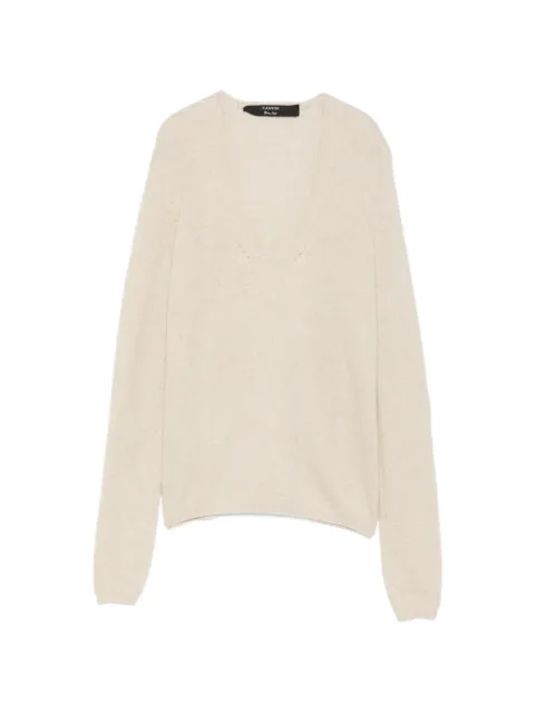 Lanvin Pre-Owned 2004 V-neck sweater Neutrals LA250CAX