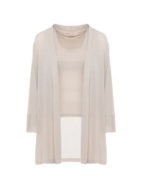 EMME lurex-detail cardigan set (set of two) Neutrals EMMALCA2615931012200003