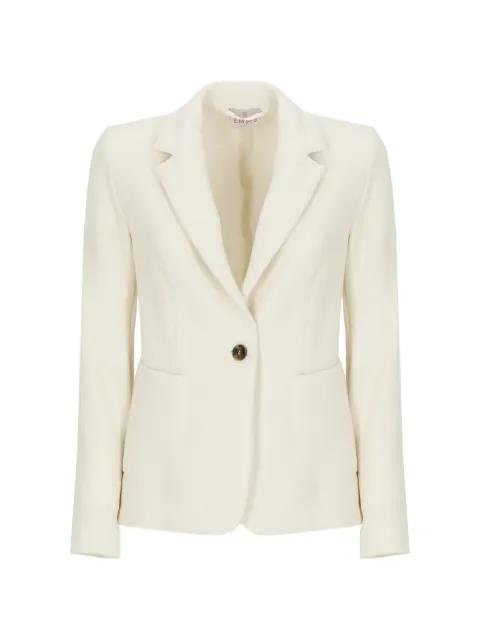 EMME waffle-effect single-breasted blazer Neutrals EMMGENNAIO2615041131200001