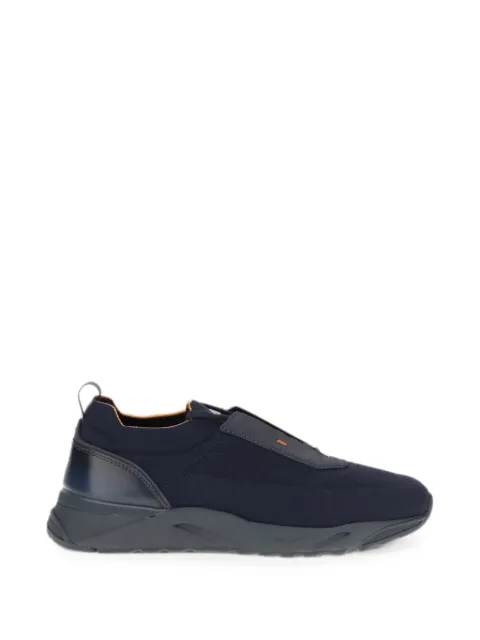 Santoni panelled sneakers Blue MBIO21601NOTNHODU61