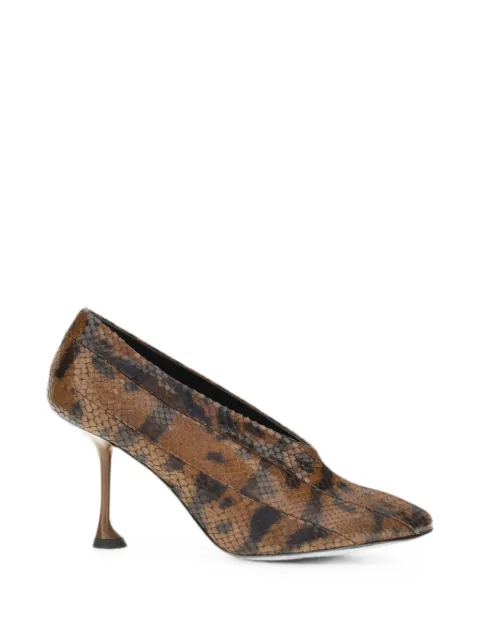 Proenza Schouler Tee snake-effect leather pumps Brown SH263141G006A