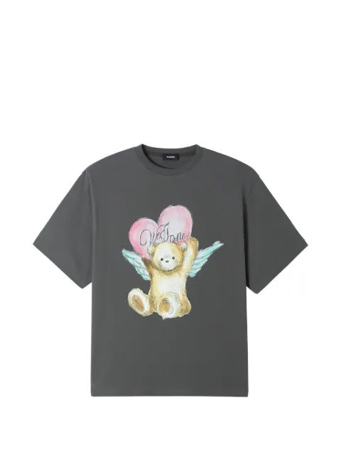 We11done bear-graphic T-shirt Grey WDTT026773UCHS6