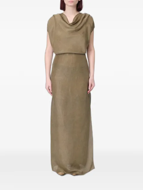 Ter Et Bantine cowl-neck silk maxi dress Neutrals V11027505MF0556