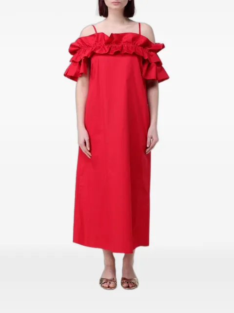 Hanita ruffled off-shoulder dress Red HV37994597CILIEGIA