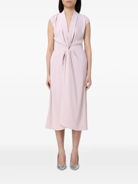 Hanita twisted-waist midi dress Pink HV37644558ROSAQUARZO