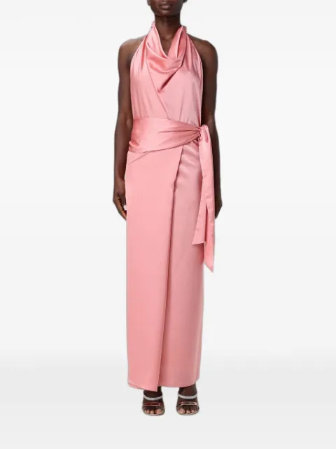 Hanita halterneck maxi dress Pink HV37664610VELVETCORAL