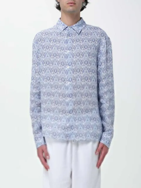 PENINSULA SWIMWEAR paisley-print linen shirt White P26SSH001