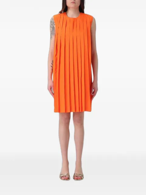 Ter Et Bantine pleated crepe midi dress Orange V11027120MF2004