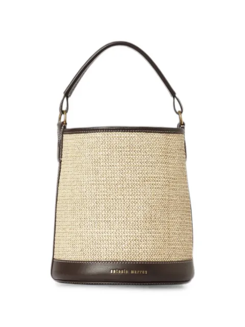 Antonio Marras floral-print leather-trim bucket bag Neutrals MBOR268TC7EC