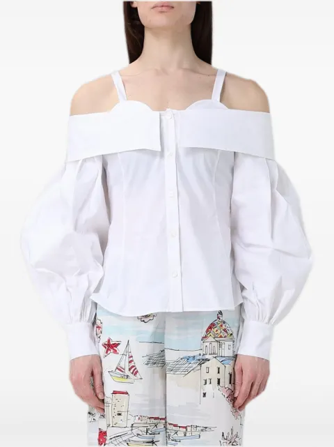 Antonio Marras off-shoulder puff-sleeve shirt White MCAM758BI000