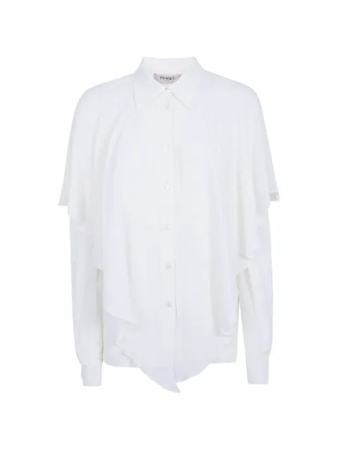 TWINSET ruffled long-sleeve shirt White 262TP2344