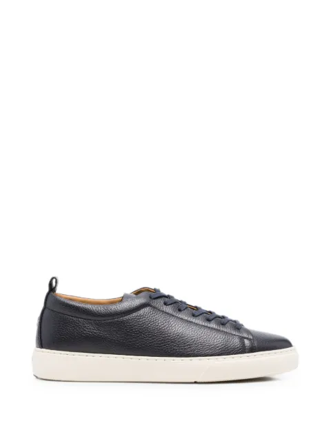 Henderson Baracco grainy leather sneakers Blue COLBYC1