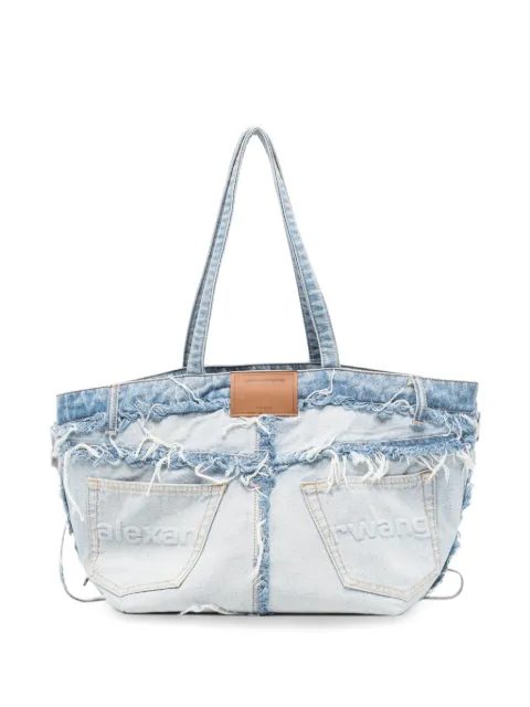 Alexander Wang deconstructed denim tote bag Blue 20326T32T