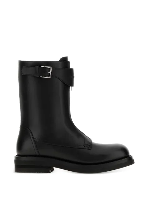 Alexander McQueen buckle-fastening zip-up boots Black 864938WHAE3