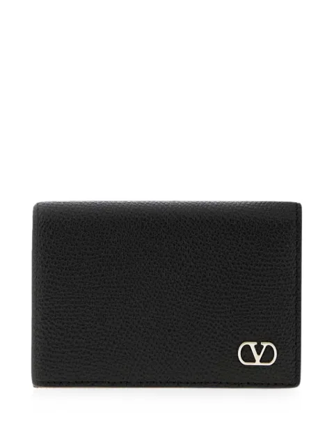 Valentino Garavani VLogo grain-leather wallet Black 9Y2P0AS8UAG