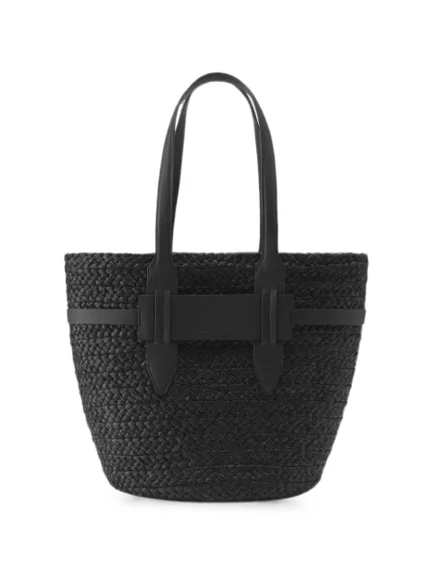 Helen Kaminski woven raffia tote bag Black BAG51958CHARCOALBLACK
