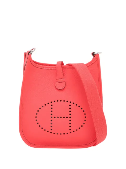 Hermès Pre-Owned 2022 Clemence Amazone Evelyne TPM 16 crossbody bag Pink OEI1NC35LNB2OIA5
