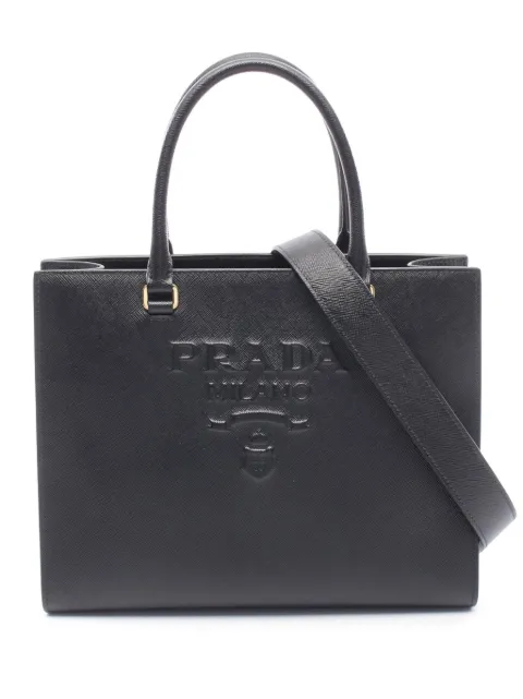 Prada Pre-Owned 2010-2026 Saffiano Lux tote bag Black HP8DTLGZW5FF75NZ
