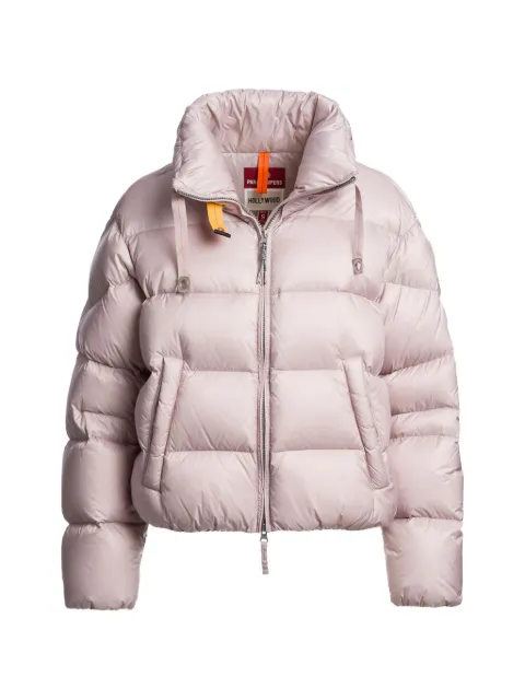 Parajumpers Killin quilted logo-patch jacket Pink 26WMPWPUHY31P570122