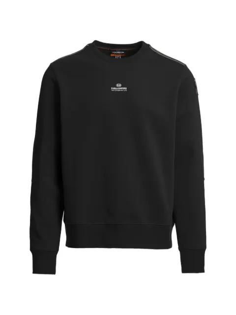 Parajumpers logo-print panelled sweater Black 26WMPMFLRE01P370