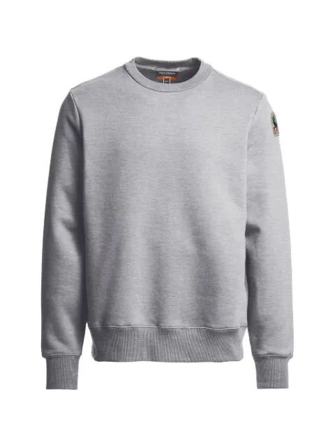 Parajumpers logo-patch sweater Grey 26WMPMFLEY21P16