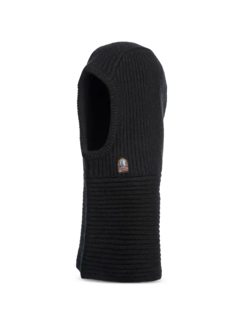 Parajumpers Vinica rib-knit balaclava Black 26WMPAHAHA33PAI