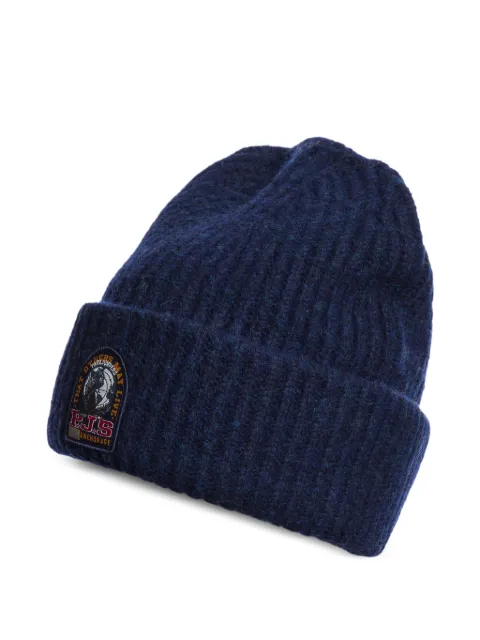 Parajumpers Mooneye rib-knit beanie hat Blue 26WMPAHAHA32PAI