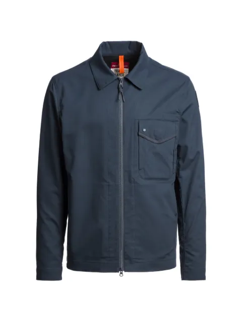 Parajumpers Elgin zip-up overshirt jacket Blue 26WMPMOSTU02P450765